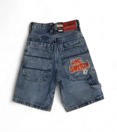 לצפייה במוצר LiveSwitch Acid Wash Denim Shorts